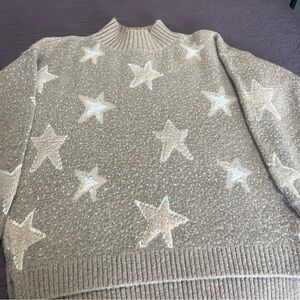 Goodnight Macaroon Beige Star Sweater